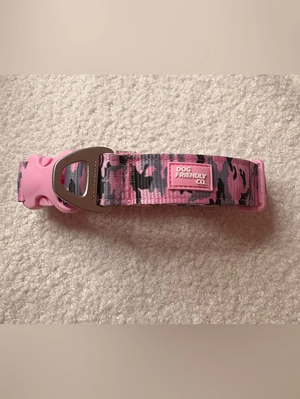 Pink Camo Kids Dog Collar